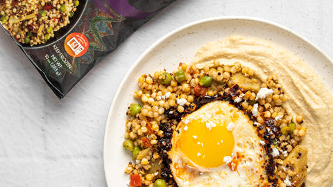 Chile Fried Egg with Couscous