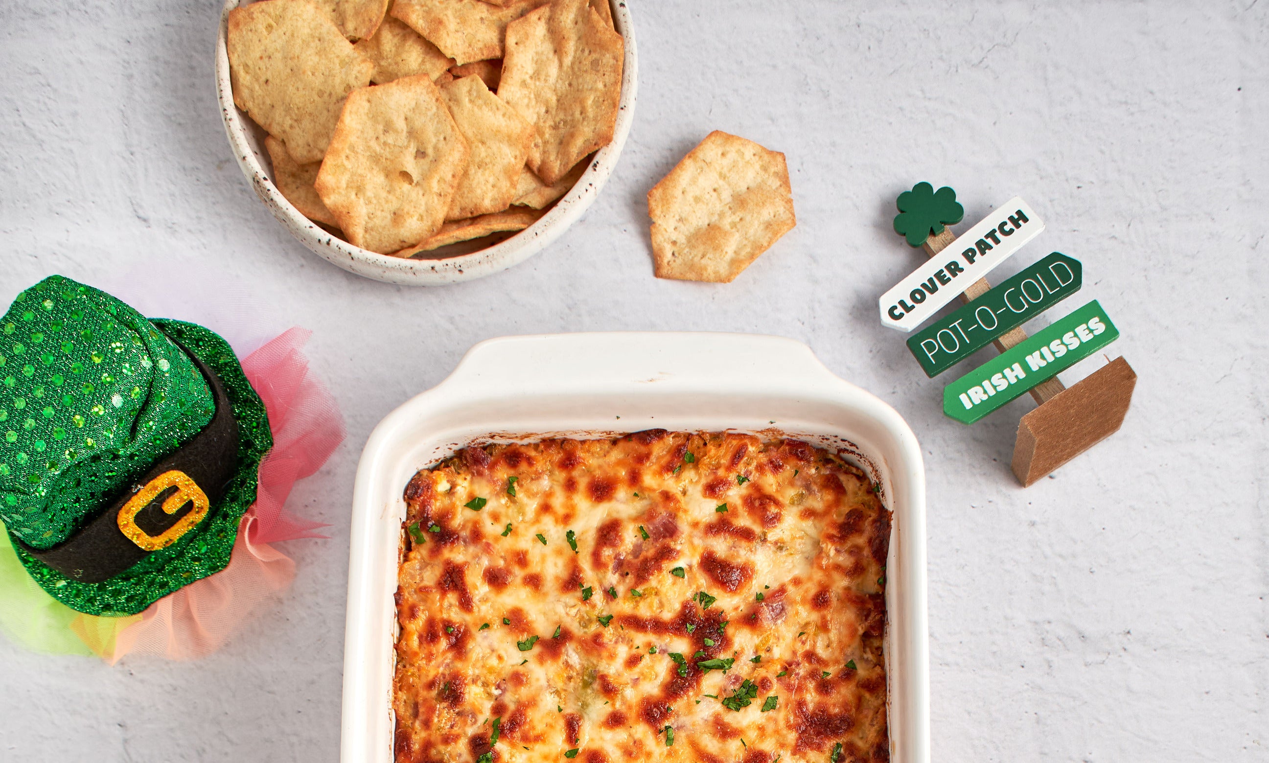 Hot Reuben Brussels Sprouts Dip