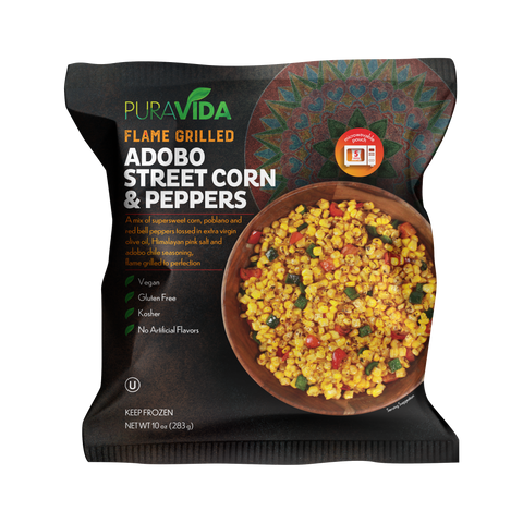 Flame Grilled Adobo Street Corn & Peppers