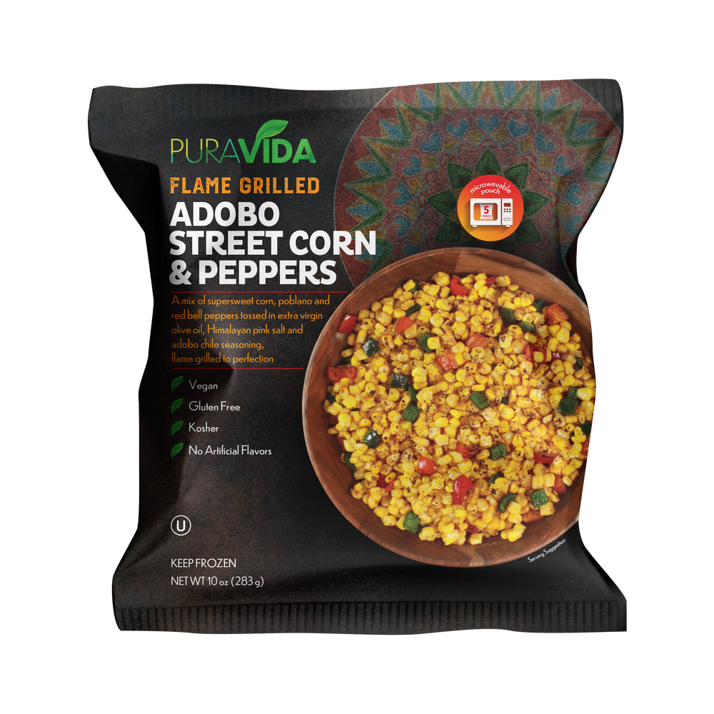 Flame Grilled Adobo Street Corn & Peppers