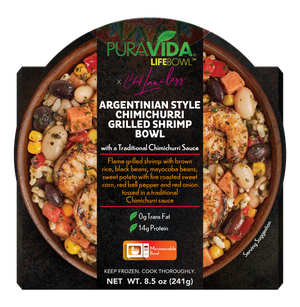 Argentinian Style Chimichurri Grilled Shrimp Bowl With A Traditional Chimichurri Sauce