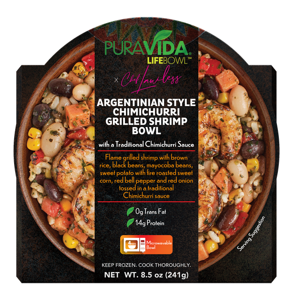 Argentinian Style Chimichurri Grilled Shrimp Bowl With A Traditional Chimichurri Sauce