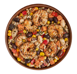 Argentinian Style Chimichurri Grilled Shrimp Bowl With A Traditional Chimichurri Sauce