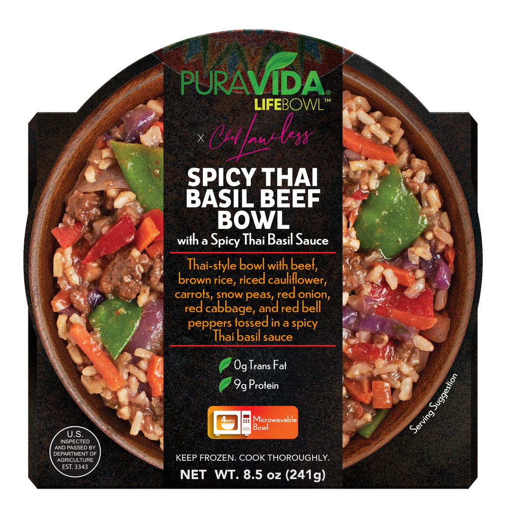 Spicy Thai Basil Beef Bowl With A Spicy Thai Basil Sauce
