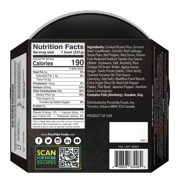 Spicy Thai Basil Beef Bowl With A Spicy Thai Basil Sauce