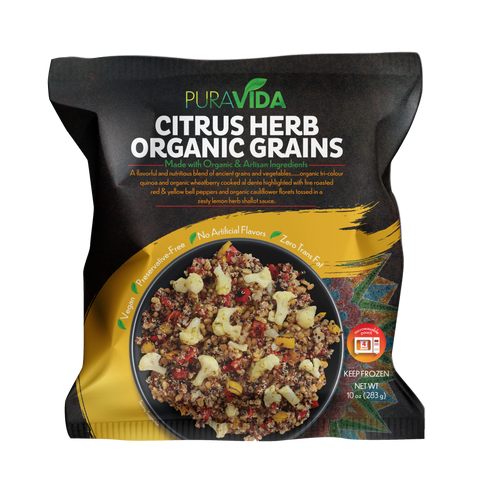 citrus herb organic grains